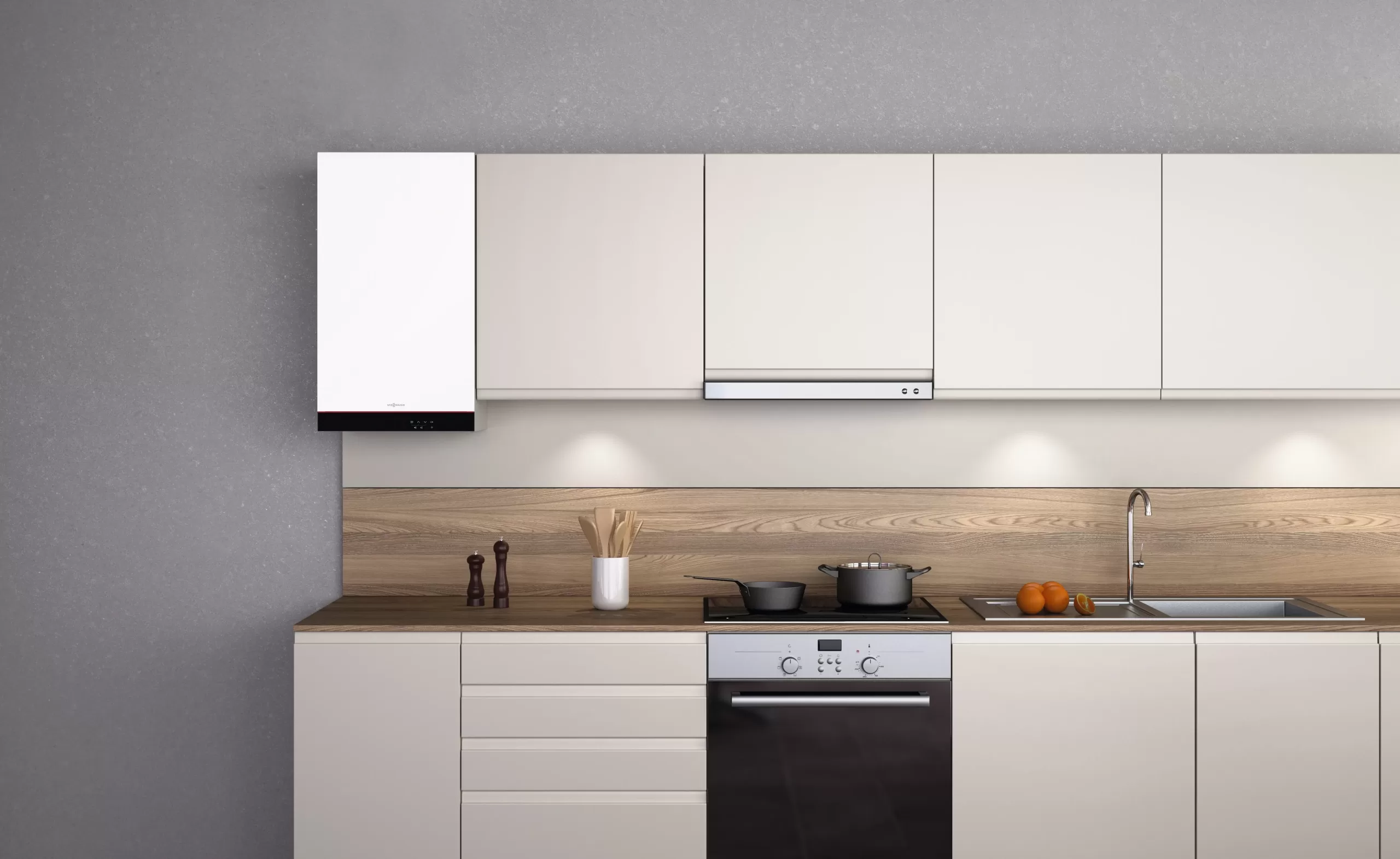Centrala termica Viessmann Vitodens 050 bucatarie